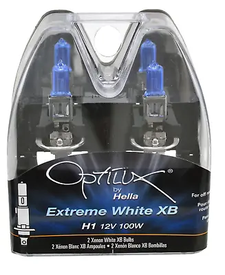 Hella For Optilux Extreme White XB Bulbs H1 12 V / 100 W Off-road Only H71070227 • $66.56