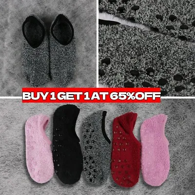 £3.34 • Buy Women Mens Warm Non-slip Socks Home Fleece Thick Bed Slipper Floor Ankle Socks