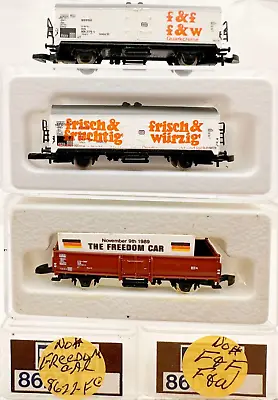 MARKLIN Z SCALE INDUSTRY PRINTED  2 COLLECTOR Freight Cars Marklin Boxs  C8 • $29.95