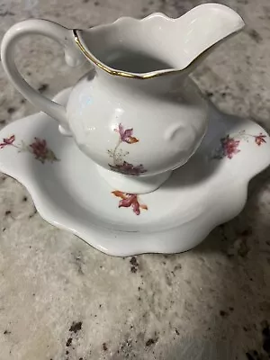 Small Vtg Beautiful Unique Ceramic Water Pitcher & Wash Bowl Basin • $13