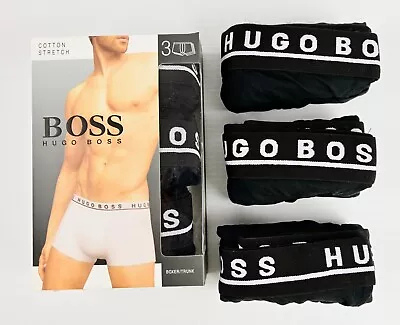 Hugo Boss Men's Boxer Briefs 3 Pack - Black • $34.99