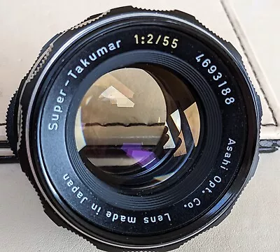 Asahi Pentax Super Takumar F/2 55mm Lens In Lovely Condition. • £32.99