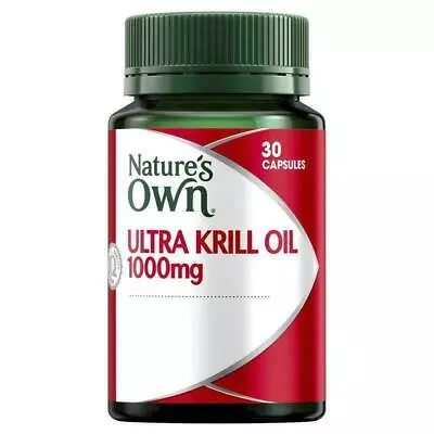 Nature's Own Ultra Krill Oil 1000mg 30 Capsules 1-a-day For Mild Osteoarthritis • $29.88