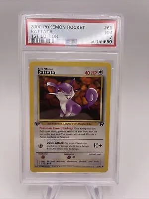 $14.99 • Buy 2000 Pokemon Rocket #66 Rattata 1st Edition PSA 7