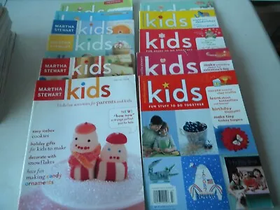 Lot 11 Martha Stewart Simply Kids Magazines 2001-2004 • $42