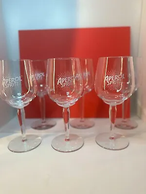 6x NEW Large Aperol Spritz Signature Plastic Indestructible Glasses(SET Of SIX) • $47.55