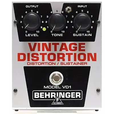 MOD - BEHRINGER VD1 VINTAGE DISTORTION DISTORTION/SUTAINER Guitar Effect Pedal • $17.99