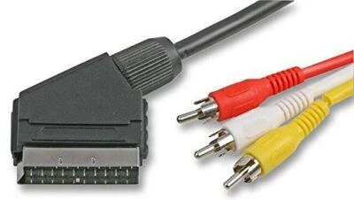£5.12 • Buy 1.5m Scart To RCA Triple 3 X Phono Cable Composite Audio Video Lead