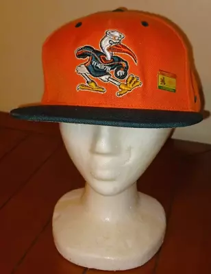 Zephyr Miami Hurricanes Snapback Hat Cap Adjustable NCAA + 10 YR Anniversary Pin • $16.99