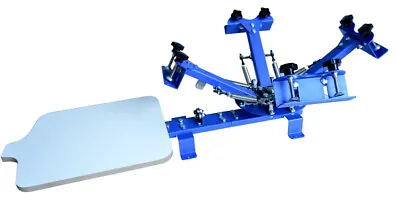 Simple 4 Color 1 Station Screen Printing Press Machine Screen Press Printer DIY • $219.96