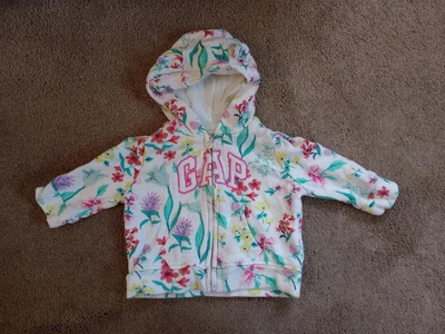 Baby Girls 3-6 Months GAP Fleece Hoodie (DD) • £3.50