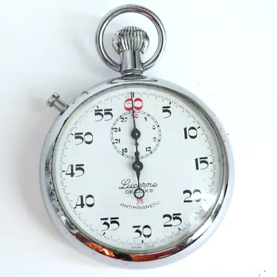 Vintage Lucerne Deluxe 1/5 Stopwatch Swiss Made • $15