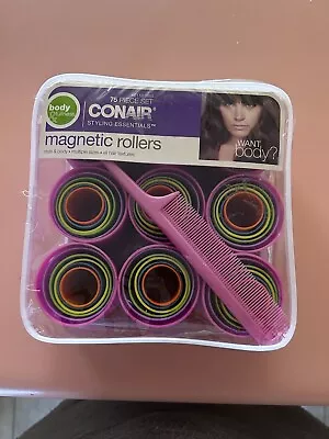 Hair Curlers 54 Magnetic Rollers Assorted Sizes No Clips • $8.95