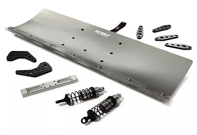 Grey Alloy Machined Snowplow Kit For Arrma 1/10 Vorteks 4X4 3S BLX - 400mm • $121.99