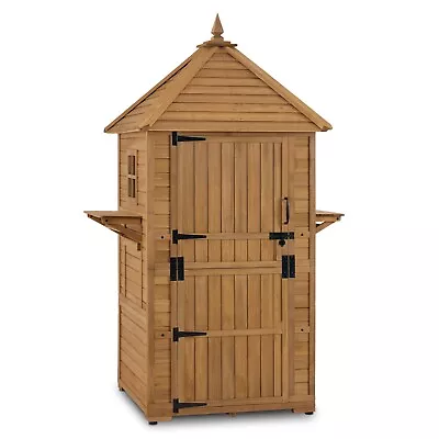 Lovupet Large Outdoor Storage Shed With 6 Shelves Outside Tool Cabinet 2645 • $619.99