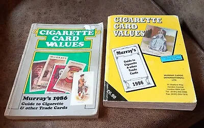 X2 Vintage MURRAY'S CIGARETTE TRADE GUM & TEA CARD VALUE GUIDES 1986 1996 • £4.51