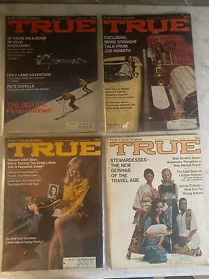 Vintage True Magazine Lot Of 4 1969 Good-Very Good Condition Good History • $6.40