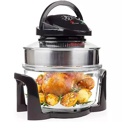 Halogen Oven Air Fryer 17L Low Fat Large Multifunction Cooker Black Andrew James • £39.99