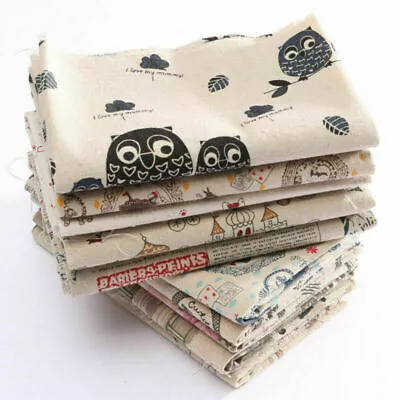 Vintage Retro European British Style Cotton Linen Fabric Patchwork Cloth 50*75cm • $5.25