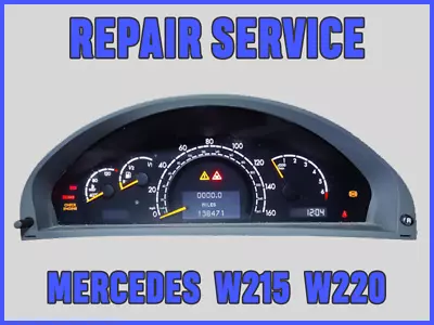 Mercedes W215 W220 Speedometer Instrument Cluster BACKLIGHT REPAIR SERVICE • $179.99