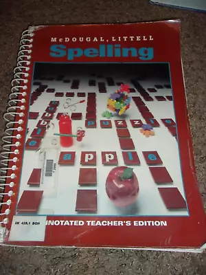 1994 SPELLING McDougal Littell 3rd Grade 3 Brown Level Teacher's Edition • $79.99