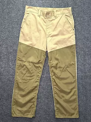 Vintage SafTBak Double Knee Canvas Brush Pants Brown / Green Hunting 34x30 Briar • $17.95