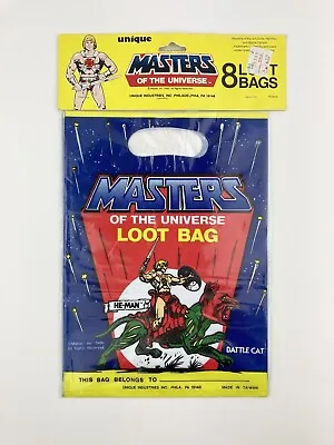 MOTU Vintage 1986 Loot Bags He Man Unique Industries Masters Of The Universe 80s • £23.11