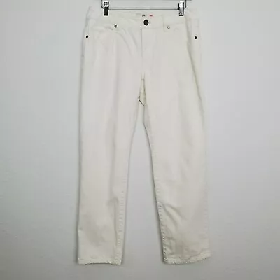 Cabi 6072 100% Boyfriend Jeans Size 4 Vintage White Cotton • $23.88