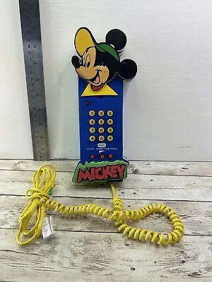 Vintage Disney Mickey Mouse Soft Foam Phone 1992 Free Postage • £19.99