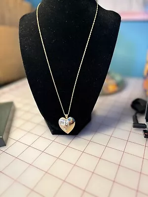 Monet 4 Picture Heart Locket On 20  Necklace • $25