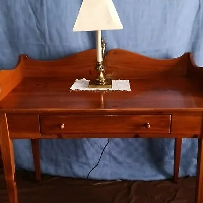 1990's Vintage Ethan Allen Country Farmhouse/Secretary Writing Desk W/ Vin. Lamp • $495