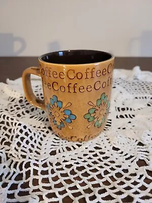 Mr. Coffee Ceramic Mug Floral  Design White Green Blue Flower • $15