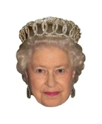 Queen Elizabeth Full Face Mask Fancy Dress Royal  Event Costume Street Party • £4.76