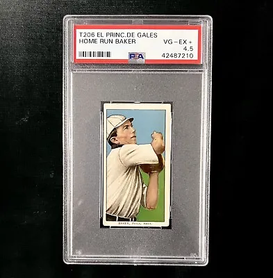 Home Run Baker 1909-11 T206 El Principe De Gales. PSA 4.5. VG-EX+. RARE • $3200