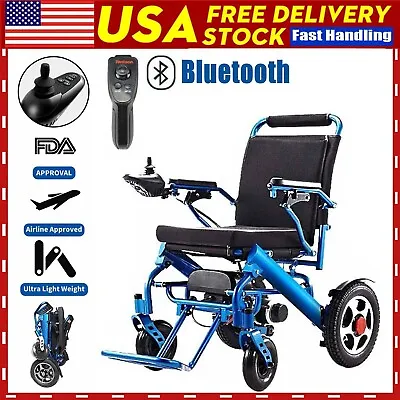 Power Folding Electric Wheelchair Lightweight Wheel Chair Motorized Mobility Aid • $859.99