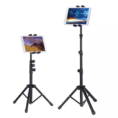 Folding Floor Tablet Stand 360 Swivel Tripod Holder Display Music Meeting Video • $32.97