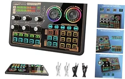 Sound Effects Board Audio Interface With Voice Changer And LED Lights 600 • $73.27