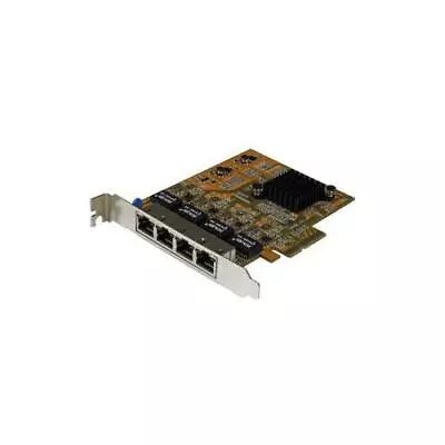 StarTech 4-Port PCI Express Gigabit Network Adapter Card Quad-Port PCIe NIC • £200.39