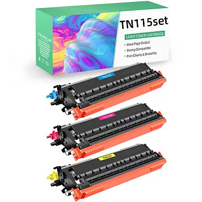 3PK High Yield TN115 CYM Color Toner Cartridge For Brother HL-4040CDN HL-4040CN • $68.39