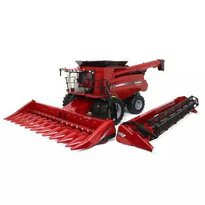 ERTL 1/16 Big Farm Case IH 8240 Combine With Grain Head & Corn Head Set 47391 • $149