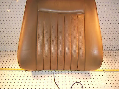 Mercedes 81-88 W126 R Front Seat Leather PALOMINO Back 1 Cover/Cushion &heat/ T1 • $285