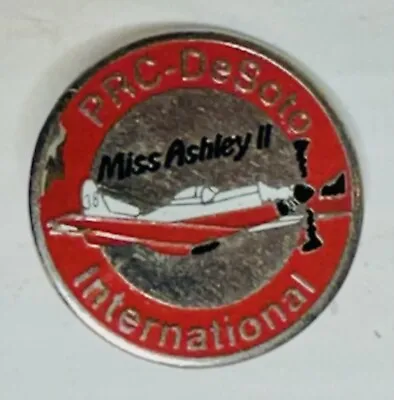 Vtg PRC-DeSota Miss Ashley II International P51 Mustang Prop Plane Pin Brooch • $9.95