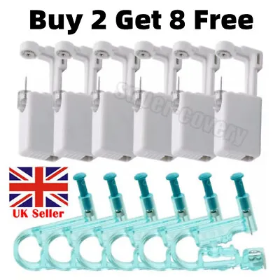 Ear Piercing Unit Earring Gun Kit Piercer Pierce Stud DIY Home • £2.85