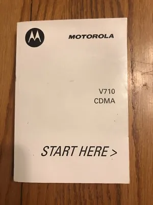 Motorola V710 CDMA Instructions See The Pictures Ships N 24h • $11.80