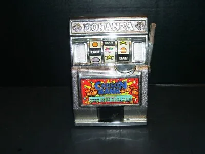 Vintage Slot Machine Coin Bank Plastic Bonanza Carson Bank Made In Taiwan • $9.99