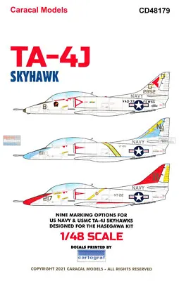 CARCD48179 1:48 Caracal Models Decals - TA-4J Skyhawk • $20.39
