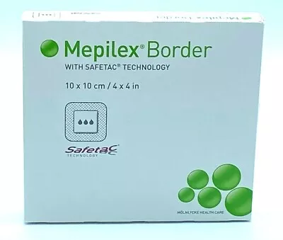 Molnlycke 295300 Mepilex Border Dressing 4  X 4  - Box Of 5 - Exp. 01/2025 • $19.99