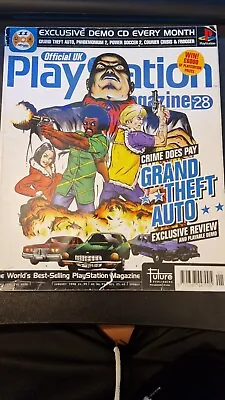 Official UK PlayStation Magazine Jan 1998. Issue 28. With Demo. Gta. Rare. • £9.99
