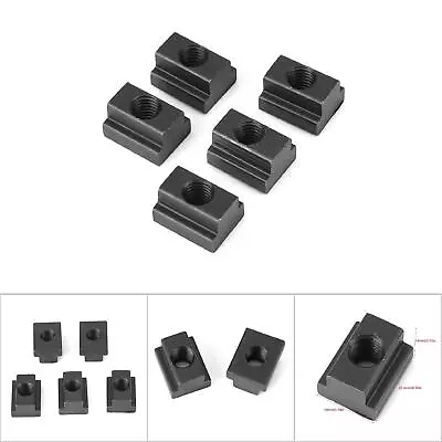 5Pcs/Set Oxide Finish T Slot Nuts M8/10 Threads Fit Into T Slots In Machine • $10.31