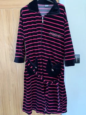 £2.99 • Buy Unikat Collection Ladies Lovely Striped Detailed  Belted Dressing Gown Sizexxxl